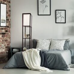 Hastings Home Floor Lamp – Etagere Style Standing Light With 3 Tiers Of Storage Shelving, Brown -Adesso Shop GUEST b591dcfa 695c 4494 8d05 780a397e9ca5