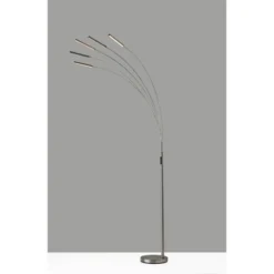 Zodiac Arc Lamp (Includes LED Light Bulb) Silver - Adesso -Adesso Shop GUEST b653dfa1 2850 4e48 bb68 65198b9fa95c