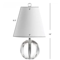 16" Crystal Ball/Metal Goddard Table Lamp (Includes LED Light Bulb) Clear - JONATHAN Y -Adesso Shop GUEST b6563279 5f04 4ba8 93b9 768eff2bc155