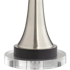 360 Lighting Seymore Modern Table Lamps Set Of 2 With Round Risers 27" Tall Brushed Nickel USB Charging Port White Drum Shade For Living Room Desk -Adesso Shop GUEST b6f3c661 aa4a 4ca2 ae0c 06b7af49e940