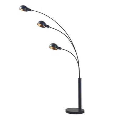 67" Archer 3-Light Adjustable Arc Floor Lamp Black - 510 Design 5 67" Archer 3-Light Adjustable Arc Floor Lamp Black - 510 Design - Image 5