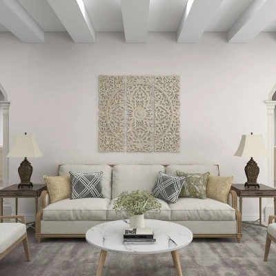 Rustic Table Lamp Set Of 2 Black - Olivia & May 18 Rustic Table Lamp Set Of 2 Black - Olivia & May - Image 18