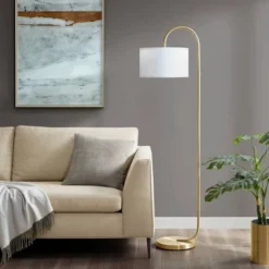 Attwell Arched Metal Floor Lamp Gold - Hampton Hill 8 Attwell Arched Metal Floor Lamp Gold - Hampton Hill -Adesso Shop GUEST b952bb0f 72dc 4a38 b1ec 2f23da715998