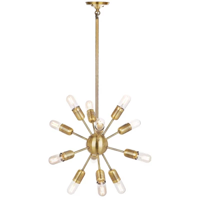 37" Raging 12 Light Solace Pendant Gold - Safavieh 2 37" Raging 12 Light Solace Pendant Gold - Safavieh - Image 2