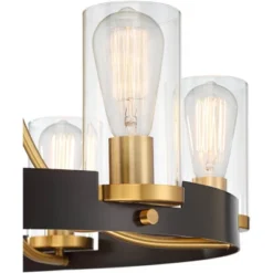 Stiffel Ferrers Dark Bronze Gold Chandelier 26" Wide Clear Glass Shade 6-Light Fixture For Dining Room House Foyer Kitchen Island Entryway Bedroom 10 Stiffel Ferrers Dark Bronze Gold Chandelier 26" Wide Clear Glass Shade 6-Light Fixture For Dining Room House Foyer Kitchen Island Entryway Bedroom -Adesso Shop GUEST bcfa5d17 4134 41e7 82db 185fcb27b973