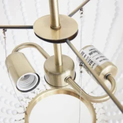 Melrose 2-Light Beaded Chandelier Antique Brass/White - Hampton Hill 12 Melrose 2-Light Beaded Chandelier Antique Brass/White - Hampton Hill -Adesso Shop GUEST bdf7ea18 e297 432d 8732 651638935e19