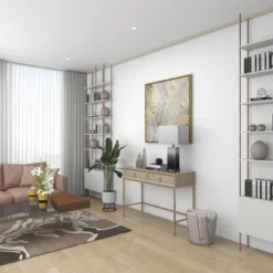 Polystone Table Lamp With Square Shade Gray - Olivia & May -Adesso Shop GUEST beb2a281 0e73 41be a96e 42391630fda9