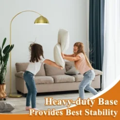 Frate Arc Floor Lamp For Reading Working, 90°Rotatable Metal Shade, 2 Colors Lampshades, Height Adjustable, 71 Inch(Bulb Not Included)-The Pop Home -Adesso Shop GUEST c00e6171 ac86 445f 841d f5319630ad22