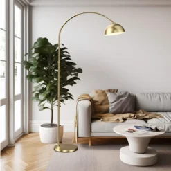 Frate Arc Floor Lamp For Reading Working, 90°Rotatable Metal Shade, 2 Colors Lampshades, Height Adjustable, 71 Inch(Bulb Not Included)-The Pop Home -Adesso Shop GUEST c0940d74 7b12 4ce2 9843 4293ca5287c4