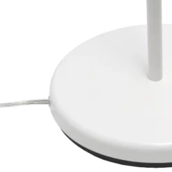 Swing Arm Floor Lamp With Glass Cylindrical Shade White - Lalia Home -Adesso Shop GUEST c0ac1f70 cee4 4bfd af7a 7cb2ebb24925