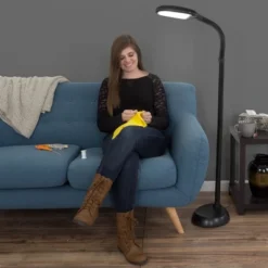 Hastings Home Daylight LED Floor Lamp – 17W, Black -Adesso Shop GUEST c0bc1a27 1568 43d6 b9cf d6441ae24731