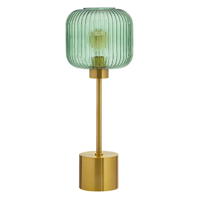 21" Jasmine Globe Shade Table Lamp Green - River Of Goods 6 21" Jasmine Globe Shade Table Lamp Green - River Of Goods - Image 6