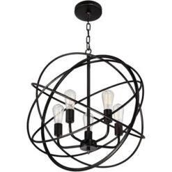 Franklin Iron Works Ellery Bronze Orb Foyer Pendant Chandelier 24 3/4" Wide Modern 5-Light LED Fixture For Dining Room House Kitchen Island Entryway 11 Franklin Iron Works Ellery Bronze Orb Foyer Pendant Chandelier 24 3/4" Wide Modern 5-Light LED Fixture For Dining Room House Kitchen Island Entryway -Adesso Shop GUEST c38e7e76 0881 4044 b906 03a5005fcd29