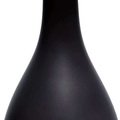 18.11" Traditional Standard Ceramic Dewdrop Table Desk Lamp With Matching Fabric Shade Black - Creekwood Home 4 18.11" Traditional Standard Ceramic Dewdrop Table Desk Lamp With Matching Fabric Shade Black - Creekwood Home - Image 4