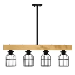 4-Light Wood Beam Pendant Brown - Lalia Home 13 4-Light Wood Beam Pendant Brown - Lalia Home -Adesso Shop GUEST c48d9f4b b2bd 4924 b81e b199d4d53878