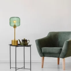 21" Jasmine Globe Shade Table Lamp Green - River Of Goods 12 21" Jasmine Globe Shade Table Lamp Green - River Of Goods -Adesso Shop GUEST c513c7d1 7dec 4477 bba5 0b47df2215dc