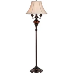 Barnes And Ivy Traditional Floor Lamp 4-Light 63" Tall Lush Bronze Tortoise Glass Font Bell Shade For Living Room Reading Bedroom Office 14 Barnes And Ivy Traditional Floor Lamp 4-Light 63" Tall Lush Bronze Tortoise Glass Font Bell Shade For Living Room Reading Bedroom Office -Adesso Shop GUEST c81ffd8b 1d0a 47e5 87c7 2b00b7a5378d
