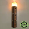 Ukonic Minecraft Brownstone Torch Standing Floor Lamp And Storage Unit | 5 Feet Tall