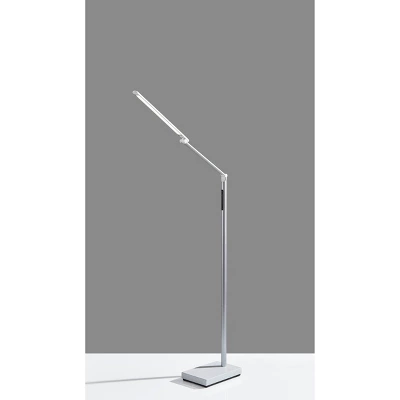 Lennox Floor Lamp (Includes LED Light Bulb) White - Adesso 1 Lennox Floor Lamp (Includes LED Light Bulb) White - Adesso