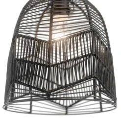 10" 1-Light Zola Pendant Rattan Black - River Of Goods -Adesso Shop GUEST c9f8bb8f 44ff 4d90 ac6c c8f62e087061