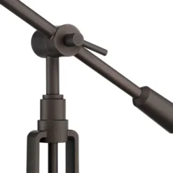 Franklin Iron Works Turnbuckle Rustic Farmhouse Desk Lamp 25" High Oil Rubbed Bronze With USB Charging Port LED Adjustable Metal Shade For Bedroom -Adesso Shop GUEST ca1e7ae7 1b2f 4398 9051 75003c0ee4df