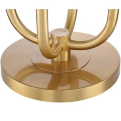 Possini Euro Design Mid Century Modern Glam Style Floor Lamp 4-Light LED 68.5" Tall Warm Gold Glass Globe Shade For Living Room House Uplight -Adesso Shop GUEST cc51f5fd 7f53 4bc4 a04a bcff2955d044