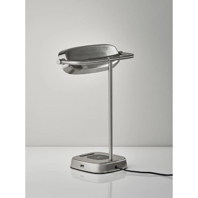Radley Charge Table Lamp With Smart Switch Silver (Includes LED Light Bulb) - Adesso 4 Radley Charge Table Lamp With Smart Switch Silver (Includes LED Light Bulb) - Adesso - Image 4