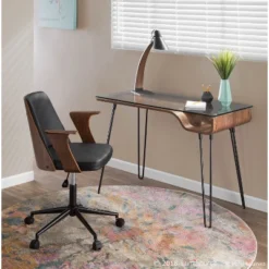 23" Noah Desk Lamp Wood/Black - LumiSource -Adesso Shop GUEST cd77131f 3168 4127 a3d6 35a1f7469080