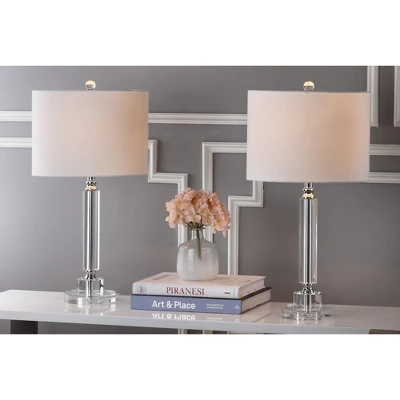 Deco Column Crystal Lamp (Set Of 2) - Safavieh 3 Deco Column Crystal Lamp (Set Of 2) - Safavieh - Image 3