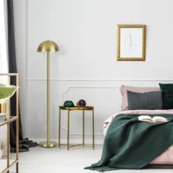 60" Novogratz X Globe Haydel 2-Light Matte Brass Floor Lamp - Globe Electric 11 60" Novogratz X Globe Haydel 2-Light Matte Brass Floor Lamp - Globe Electric -Adesso Shop GUEST ce4ee5c5 42c3 478d 9873 db4b25e9b371