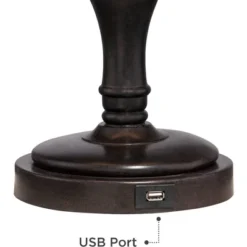 Regency Hill Corey Bronze Swing Arm USB Desk Lamps Set Of 2 With Socket -Adesso Shop GUEST ceb16413 7dfb 415d acdf e3e6752292df