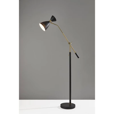 Oscar Adjustable Floor Lamp Black - Adesso 2 Oscar Adjustable Floor Lamp Black - Adesso - Image 2