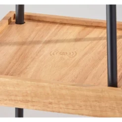 Henry Charge Shelf Floor Lamp Natural Black - Adesso -Adesso Shop GUEST cee4eb4c 597e 44ed b480 7dab07092bf2