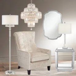 Vienna Full Spectrum Magnificence Chrome Chandelier 18 1/2" Wide Modern Faceted Crystal Glass 18-Light LED Fixture For Dining Room Home Kitchen Island -Adesso Shop GUEST d02fb2a7 24f8 4e7b 957e ff4a4f42c4ae