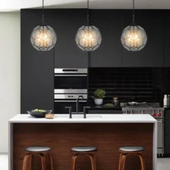 13.5" 3-Light Bee Modern Farmhouse Iron/Glass LED Pendant Oil Rubbed Bronze/Clear - JONATHAN Y 12 13.5" 3-Light Bee Modern Farmhouse Iron/Glass LED Pendant Oil Rubbed Bronze/Clear - JONATHAN Y -Adesso Shop GUEST d0768c35 2176 4b2e a730 ebe095b4e9be