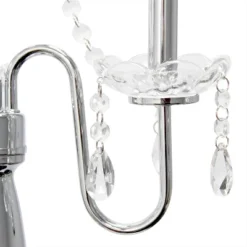 Trendy Romantic Sheer Shade Floor Lamp With Hanging Crystals Black - Elegant Designs 9 Trendy Romantic Sheer Shade Floor Lamp With Hanging Crystals Black - Elegant Designs -Adesso Shop GUEST d0d9f531 023b 49b1 9ade d8b61803e43f