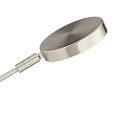 360 Lighting Modern Floor Lamp LED 50" Tall Satin Nickel White Acrylic Diffuser Adjustable For Living Room Reading Bedroom Office -Adesso Shop GUEST d1de50e4 fe46 4b73 8c37 b22d8c883ec5