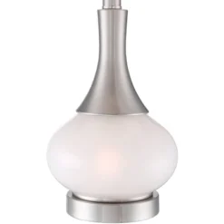 360 Lighting Serrena Modern Accent Table Lamp 23" High White Glass Brushed Nickel Metal With Nightlight Drum Shade For Bedroom Living Room House Home 11 360 Lighting Serrena Modern Accent Table Lamp 23" High White Glass Brushed Nickel Metal With Nightlight Drum Shade For Bedroom Living Room House Home -Adesso Shop GUEST d2bcbf7e fc9c 4565 b112 6bfdfe104829