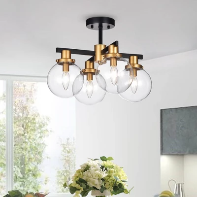 17.5" X 17.5" X 13" Tegan Flushmount Ceiling Light Black - Warehouse Of Tiffany -Adesso Shop GUEST d5063331 3164 4ccc a9c0 076a9f4a3eec