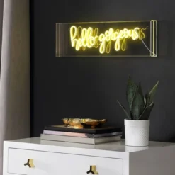 20" Hello Gorgeous Contemporary Glam Acrylic Box Pendant (Includes LED Light Bulb) Neon Yellow - JONATHAN Y 5 20" Hello Gorgeous Contemporary Glam Acrylic Box Pendant (Includes LED Light Bulb) Neon Yellow - JONATHAN Y -Adesso Shop GUEST d5e30c68 34e2 433a 9c14 bb3ab18a551f
