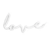 Amped Co 16 X 8 Inches Love LED Wall Decor Sign Indoor Room Decor Sign, White