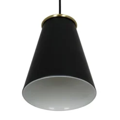 10.38" Metal Pendant Ceiling Light Black - Cresswell Lighting -Adesso Shop GUEST d673bb70 8da6 408a 993b 933c730caf7a