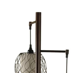 Collective Design Abode 84 Clifton 72-Inch Mid Century Modern Style Floor Lamp With 3 Woven Caged Metal Wire Glass Shades, Dark Bronze 9 Collective Design Abode 84 Clifton 72-Inch Mid Century Modern Style Floor Lamp With 3 Woven Caged Metal Wire Glass Shades, Dark Bronze -Adesso Shop GUEST d78dbf3f 0e91 4c16 b721 5d1b11bfe494