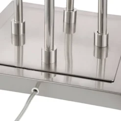 Possini Euro Design Athena Modern Floor Lamp 72" Tall Brushed Nickel 4 Light Tree Clear Outer Opal Inner Double Glass Shade For Living Room Bedroom -Adesso Shop GUEST d806742c ab0c 4bf0 9f15 c25e0259f944