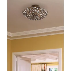 Franklin Iron Works Viera Rustic Ceiling Light Semi Flush Mount Fixture 20" Wide Bronze 3-Light Clear Cut Crystal Mosaic Bowl For Bedroom Living Room 14 Franklin Iron Works Viera Rustic Ceiling Light Semi Flush Mount Fixture 20" Wide Bronze 3-Light Clear Cut Crystal Mosaic Bowl For Bedroom Living Room -Adesso Shop GUEST d894abde a37c 4261 a755 d1dc3be6f47b