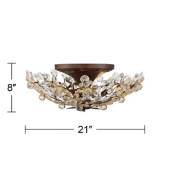 Vienna Full Spectrum Blooms Vintage Ceiling Light Semi Flush Mount Fixture 21" Wide Weathered Brown 5-Light For Bedroom Kitchen Living Room Hallway 9 Vienna Full Spectrum Blooms Vintage Ceiling Light Semi Flush Mount Fixture 21" Wide Weathered Brown 5-Light For Bedroom Kitchen Living Room Hallway -Adesso Shop GUEST d8df1358 b7bf 4b37 ba8c 8dc84ab984d0