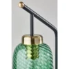Derrick Table Lamp With Brass Accents Black - Adesso