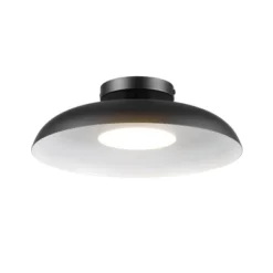 1-Light LED Integrated Matte Black Flush Mount Ceiling Light - Globe Electric -Adesso Shop GUEST da97c2cd 8e47 4722 95ae 08120ae15e51