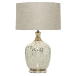 Glam Glass Table Lamp With Faux Mercury Glass Finish Silver - Olivia & May -Adesso Shop GUEST dd492d63 4e4f 4465 96d6 fdd0425f055c
