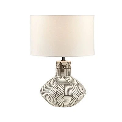 Bayard Ceramic (Includes LED Light Bulb) Table Lamp Gray - 510 Design 3 Bayard Ceramic (Includes LED Light Bulb) Table Lamp Gray - 510 Design - Image 3